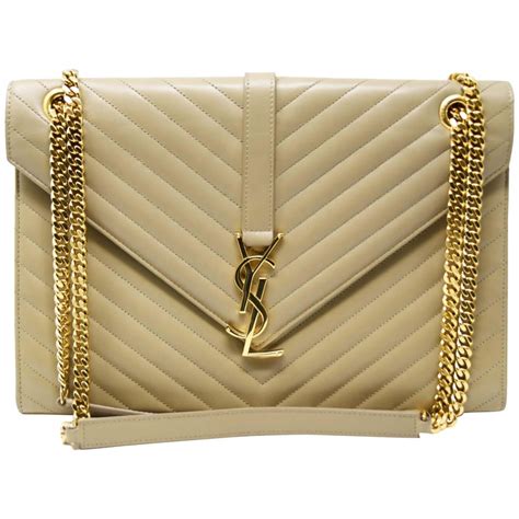 ysl beige small bag|ysl large quilted bag.